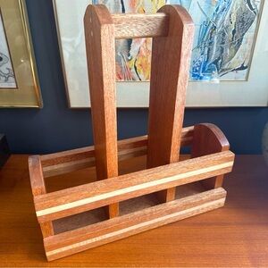 Handcrafted by Ken SIROIS Wood Gardening Tool Harvest Carrier Craftsmanship